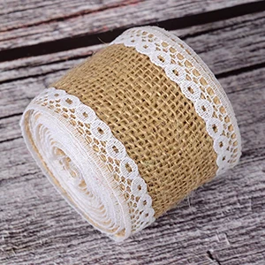 GUANDIN,2 Yard/Piecs Decoration Belt,DIY Handmade/Wedding Party/Crafts&Gift Packing Decoration Material Linen Lace Ribbon - Цвет: E 1Piece 2Yard