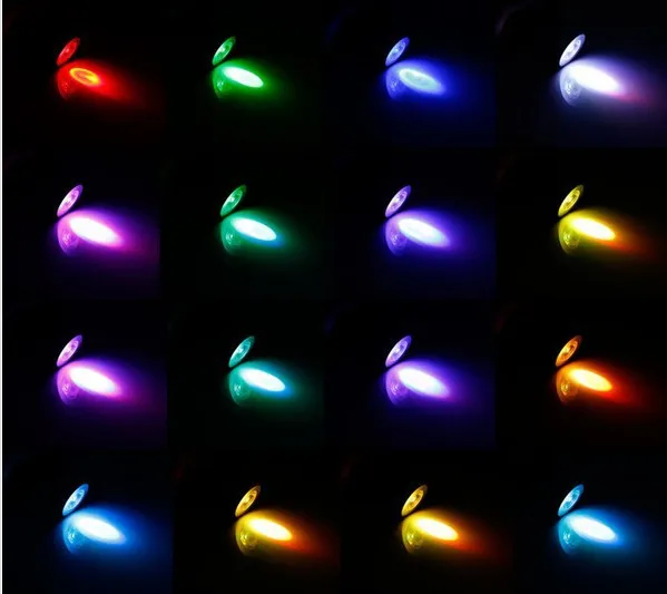 3W E27 gu10 RGB LED Bulb Light 16 Color RGB