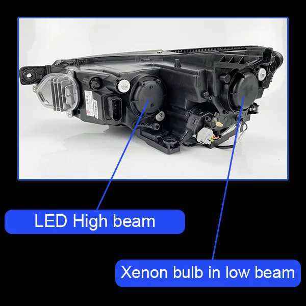 AKD Тюнинг автомобилей фары для VW Passat B8 Eur Verson светодиодные фары DRL ходовые огни биксеноновые фары Противотуманные фары с ангельскими глазками авто - Цвет: Xenon bulb low beam