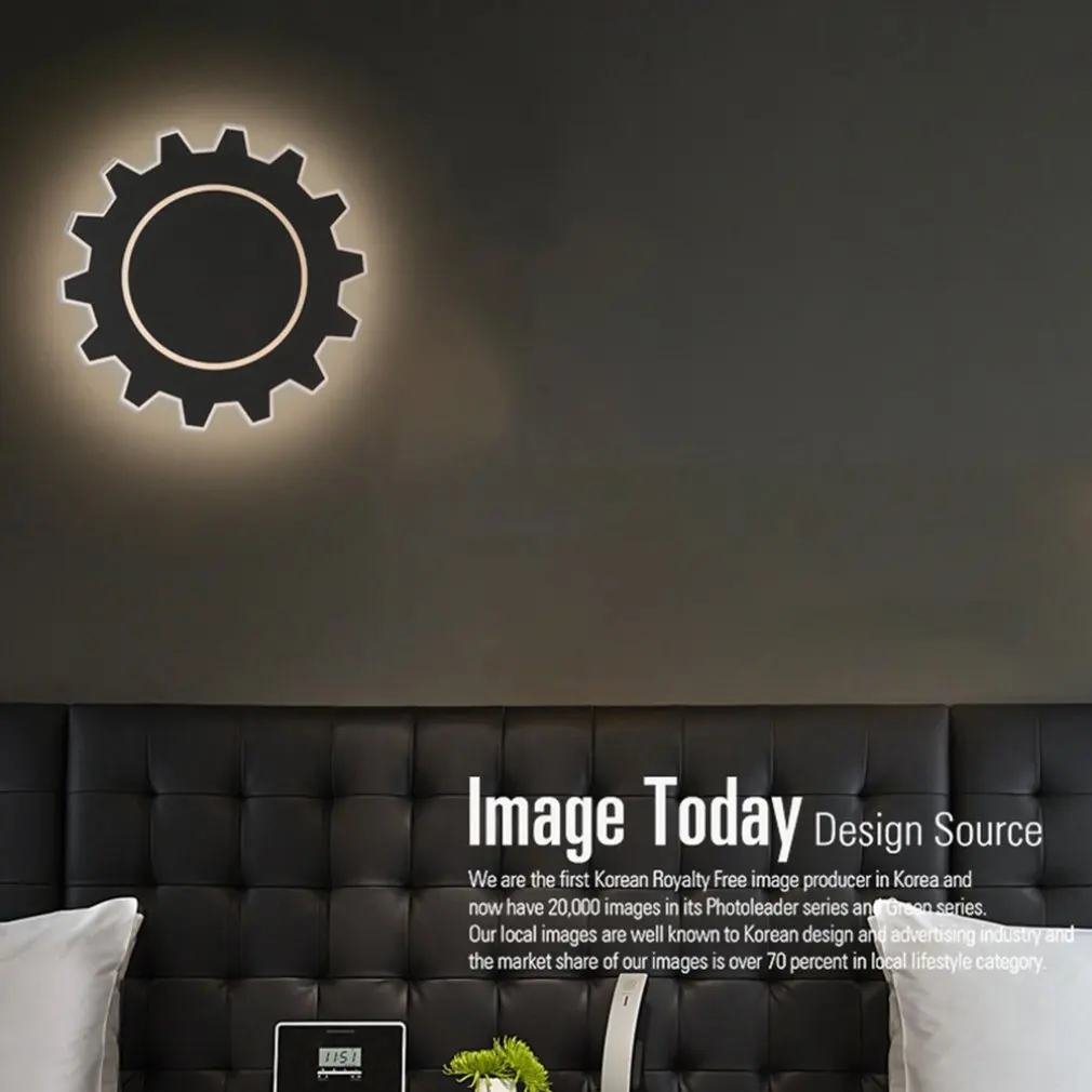 

8W Special Gear Shape Acrylic Wall Light Led Indoor Wall Lamps Led Wall Sconce Lamp Lights for Bedroom Living Room Stair Bedside