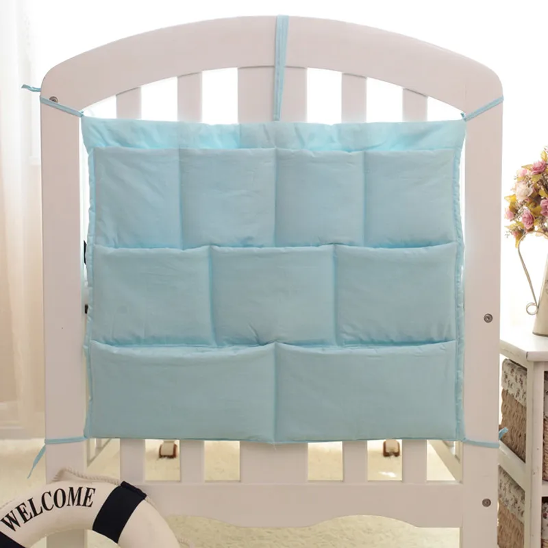 48*58 см кроватка детская кровать бампер подвесная сумка для хранения многофункциональная муслиновая детская кроватка карман подвесная сумка для хранения детское постельное белье-бампер