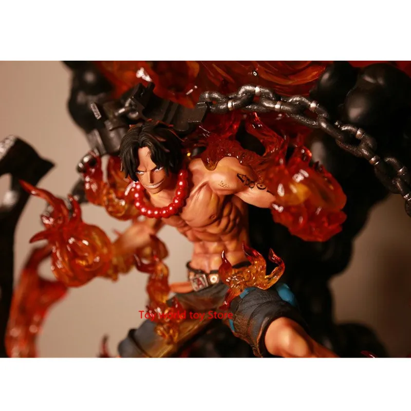 56 см цельная статуя Portgas D Ace Mera mera Fruit 1/6 GK полноразмерная портретная фигурка