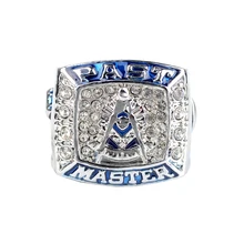 Parche Master Azul G Envío-Hombre de Aleación de ZInc de Mason Freemason Logo Azul G Logo Plata Masonic Anillo envío gratis Tamaño 10 11 12