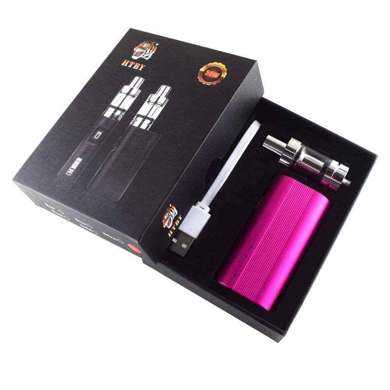Горячая электронная сигарета набор испаритель Vape mod камень ножницы бумага 50 Вт Box