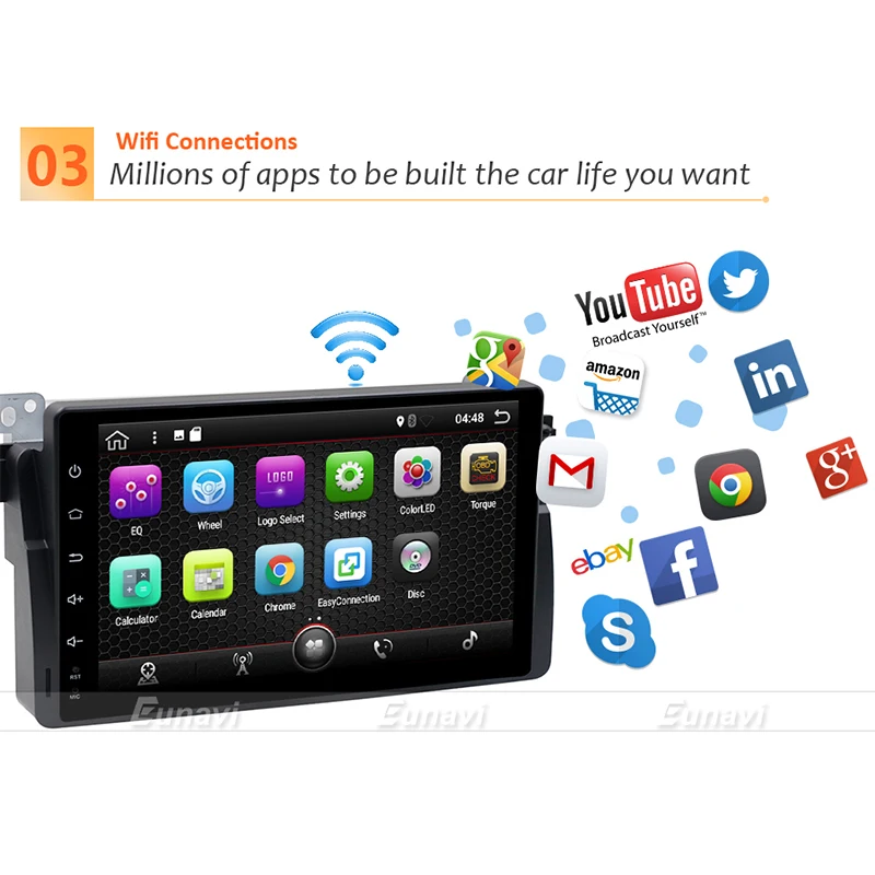 Eunavi 1 Din 9 дюймов 4 ядра Android 8 для BMW E46 M3 Rover 75 автомобильный DVD gps Wi Fi 4G Радио RDS CAN шина
