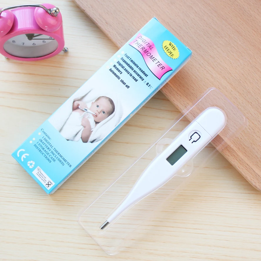 3pcs/lot 15*2CM Portable Baby Electronic Thermometer Adults Digital