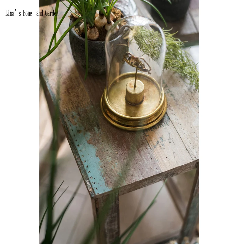 beautiful distressed shabby handmade wooden antique nesting side tables (7)