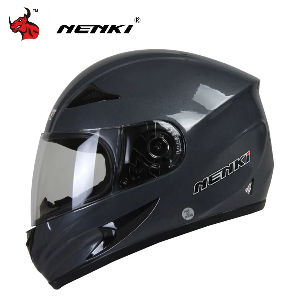 NENKI Mens Motorcycle font b Helmets b font Skull Printing Full Face Riding font b Helmet