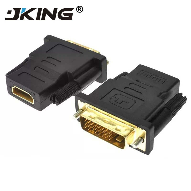 DVI 24 + 1 к HDMI адаптер Кабели К позолоченный штекер для женщин Кабель HDMI-DVI конвертер