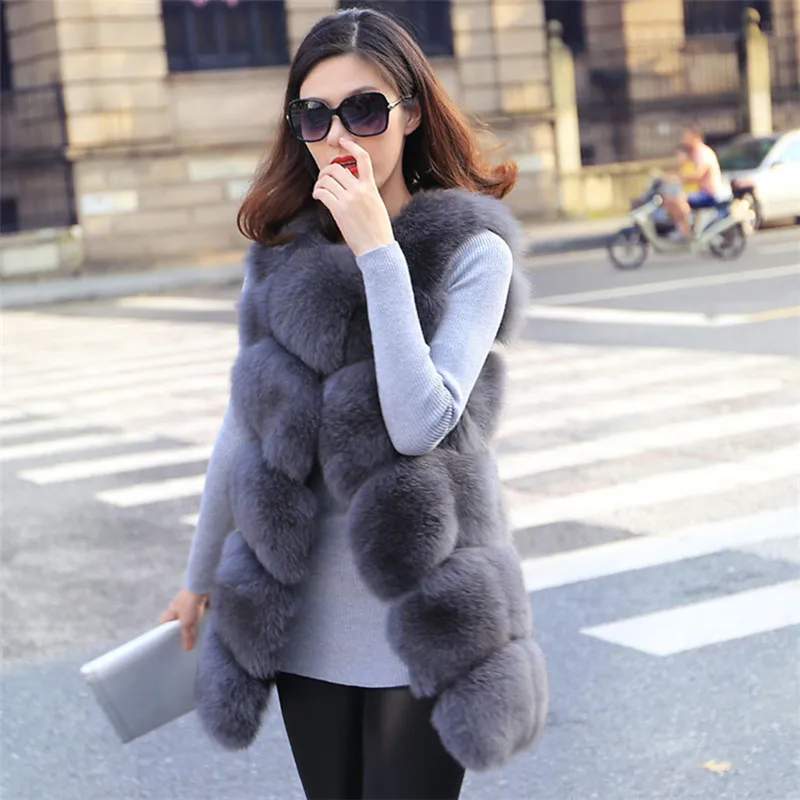 Manches Fourrure Vente Fausse Survêtement Sans wine Veste La Chaude Pardessus Épais D'hiver Gary Nouvelles Red dark Plus Taille Femmes Rembourré En De gray Manteau red B076 Parka white Renard Cuir Black 08wrX8qx