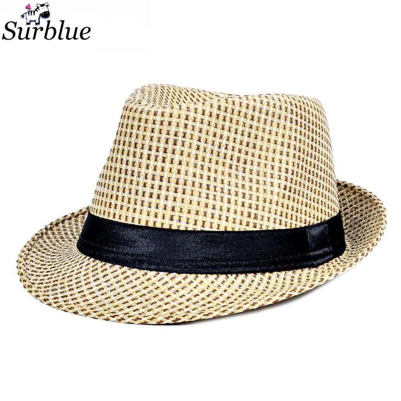 Surblue 2017 straw beach hats for men new Casual spring/summer vacation