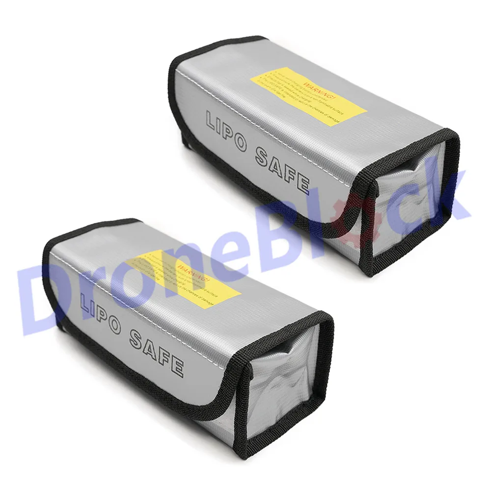 LiPo Battery Fireproof Explosion proof Guard Charging Safe Bag 185x75x60mm