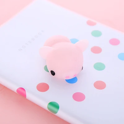 Kawaii Mini Animals Mochi Squishy панда курица утка овца поросенок кролик Тигр мягкие