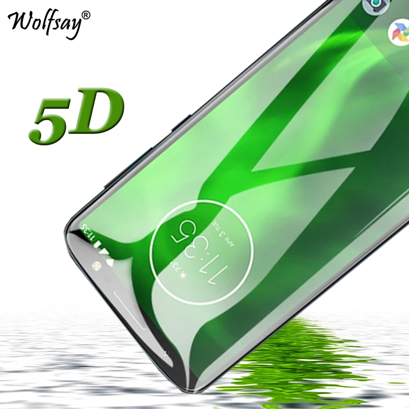 

5D Full Glue Screen Protector Glass For Moto G6 Plus Tempered Glass For Motorola G6 Plus Full Cover Glass For Moto G6 Plus Film