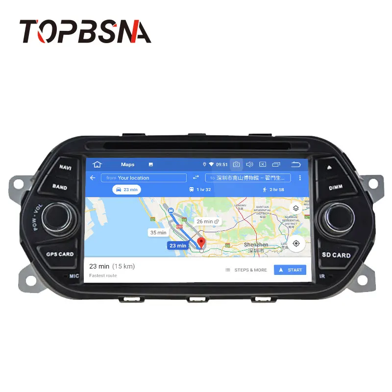 TOPBSNA Android 9 0 Автомобильный мультимедийный плеер системы 1 Din для Fiat Tipo Egea 2015 2016 2017 wi
