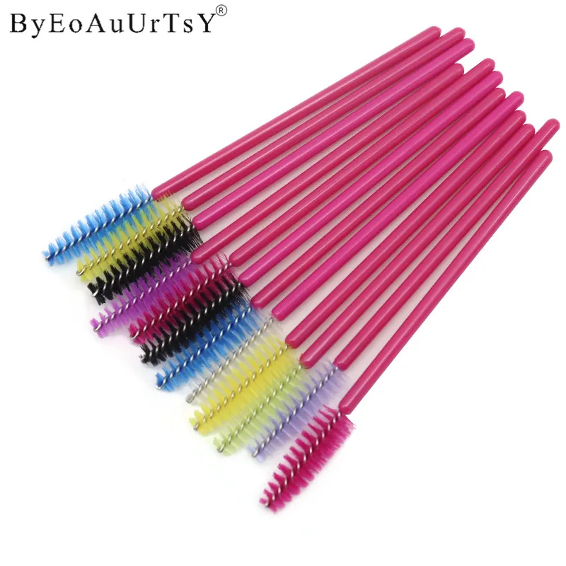100 pcs One-off Disposable Eyelash Brush Cosmetic Makeup Tool Mascara Wands Applicator eyes make up Brushes Set Styling Tools (3)