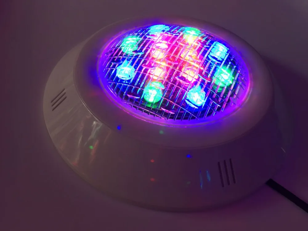 12 V luz IP68 luz de la piscina subacuática llevada RGB luz fuente del estanque de la lámpara con Control remoto piscinas pared Luz