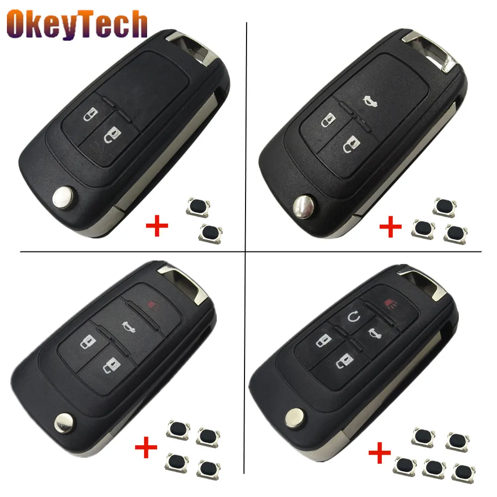 OkeyTech раскладной чехол для автомобильного ключа Opel Vauxhall Insignia Astra J Vectra C Zafira Omega Mokka