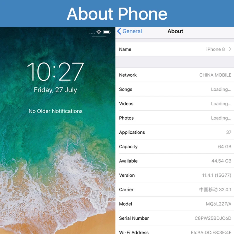 Смартфон Apple iPhone 8 4G LTE 4 7 inch12MP камера 326ppi сенсорный экран A11 Hexa core iOS 11Touch ID мобильный
