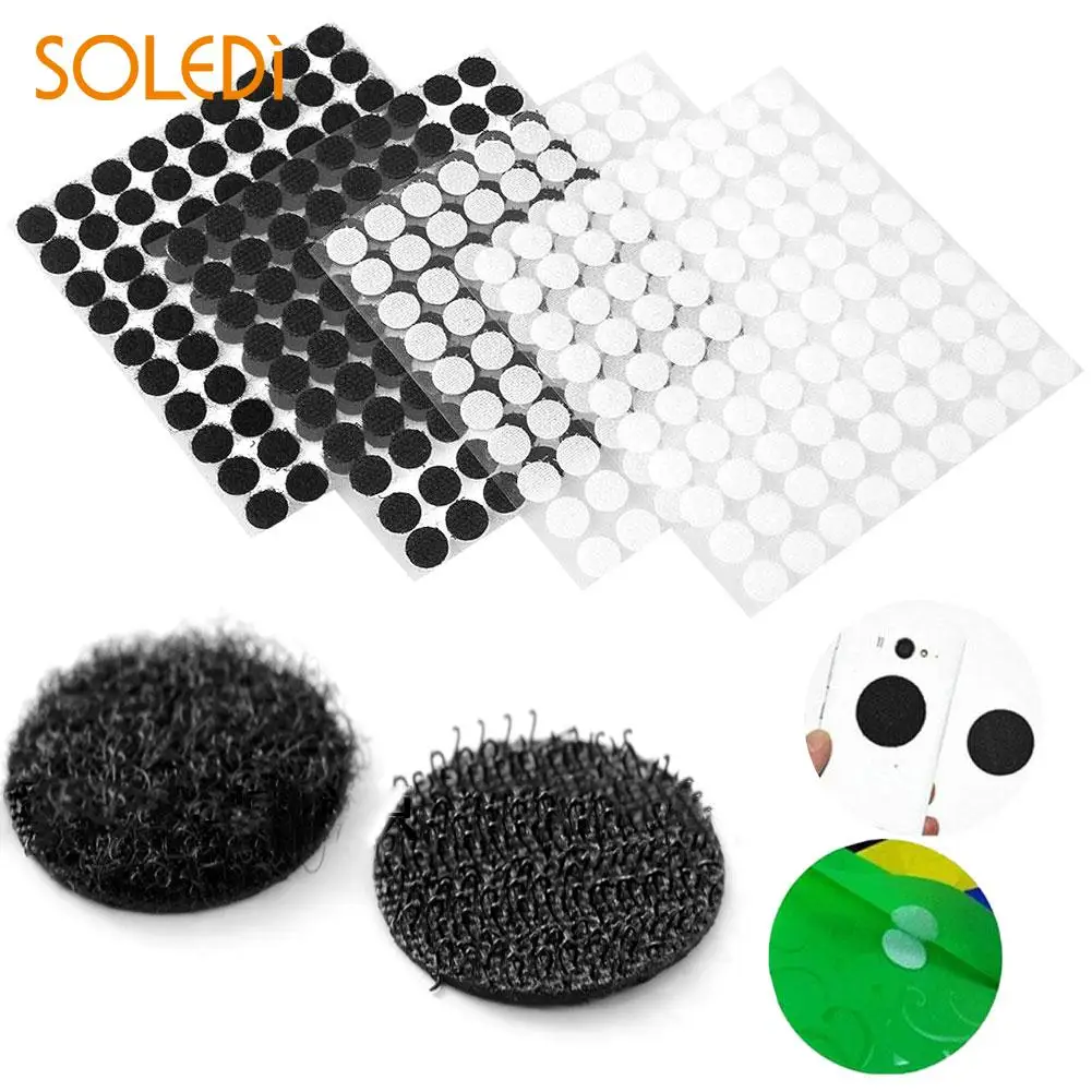 

99Pairs/lot Self-adhesive Double-sided Hair Sticker Nyloy Table Chair feet Protection Pad Magic Stickers Hooks Loo Eco-Friendly