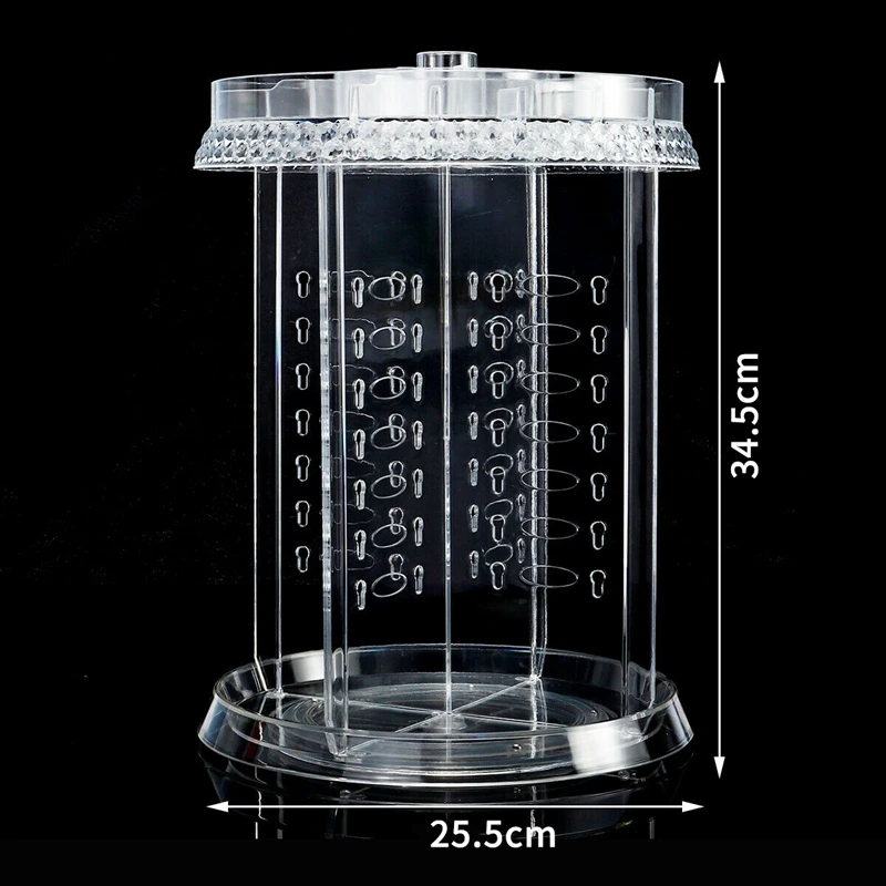 4 Layer 360° Rotating Holder Large Cosmetic Storage Makeup Organizer Drawer Box
