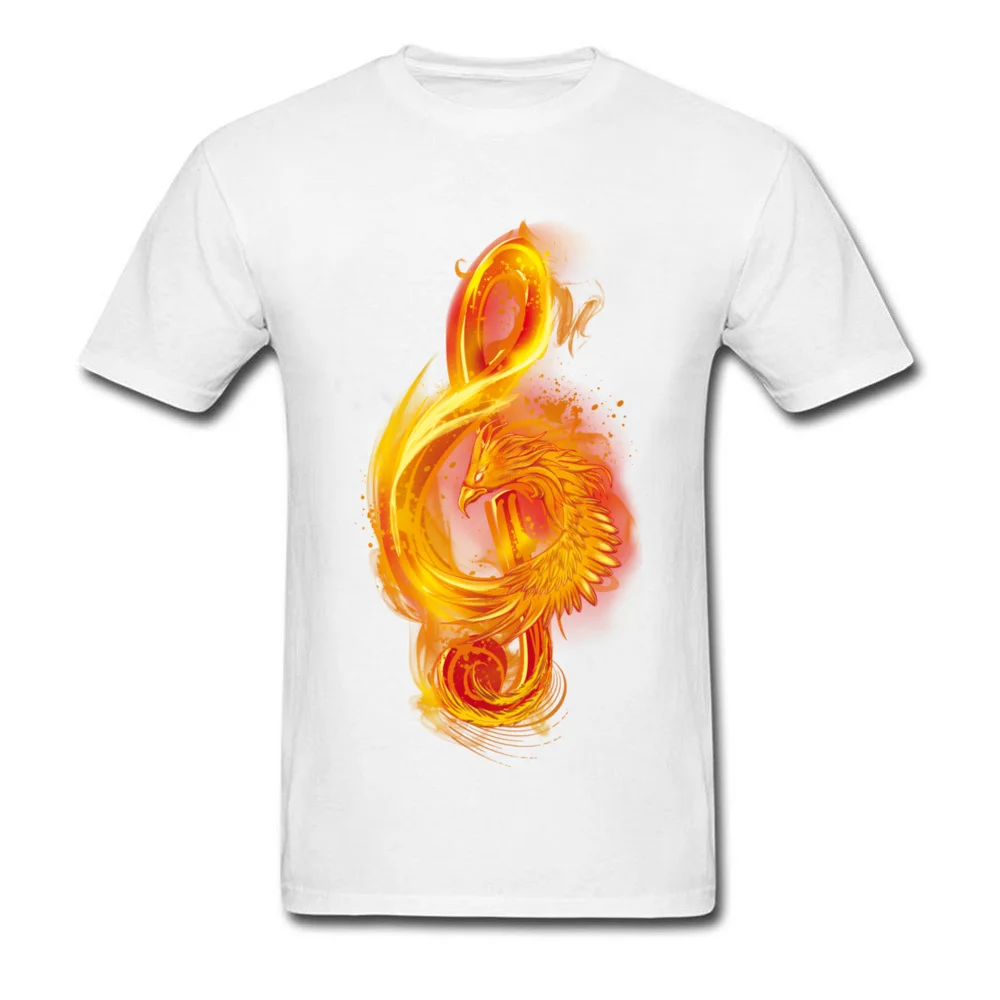 Music Reborn T Shirt for Men Casual Summer Fall Tops & Tees Short Sleeve Cheap Customized Tee Shirt Crew Neck All Cotton Music Reborn white