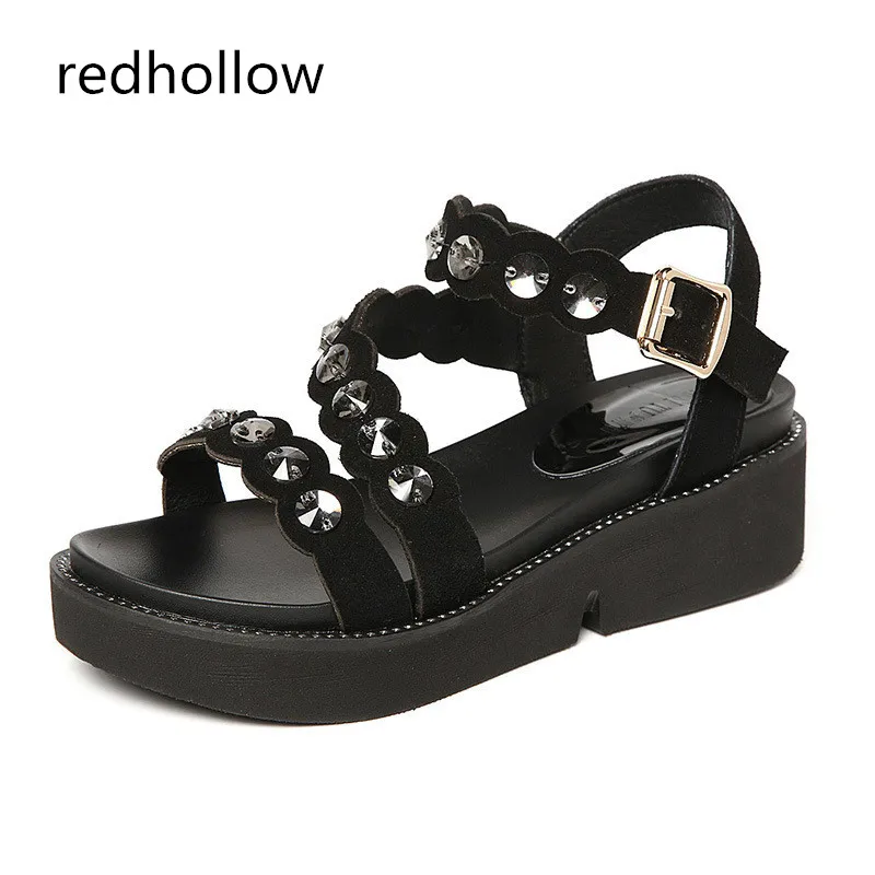 

Women Shoes Platform Sandals Summer Fashion Crystal Wedges Women Sandals Shoes High Quality Sandalias Mujer New Plus Size 35-43