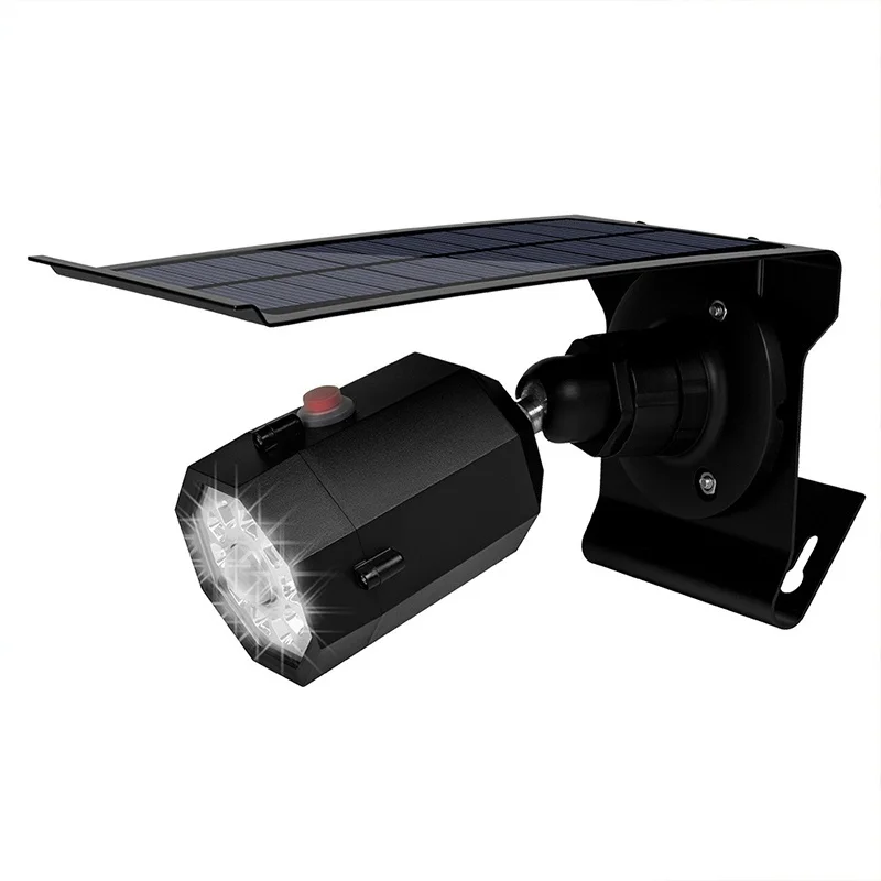 Fuers Waterproof Outdoor Indoor Security CCTV Surveillance Camera Solar Fake Dummy Camera LED Induction Lamp Street Light