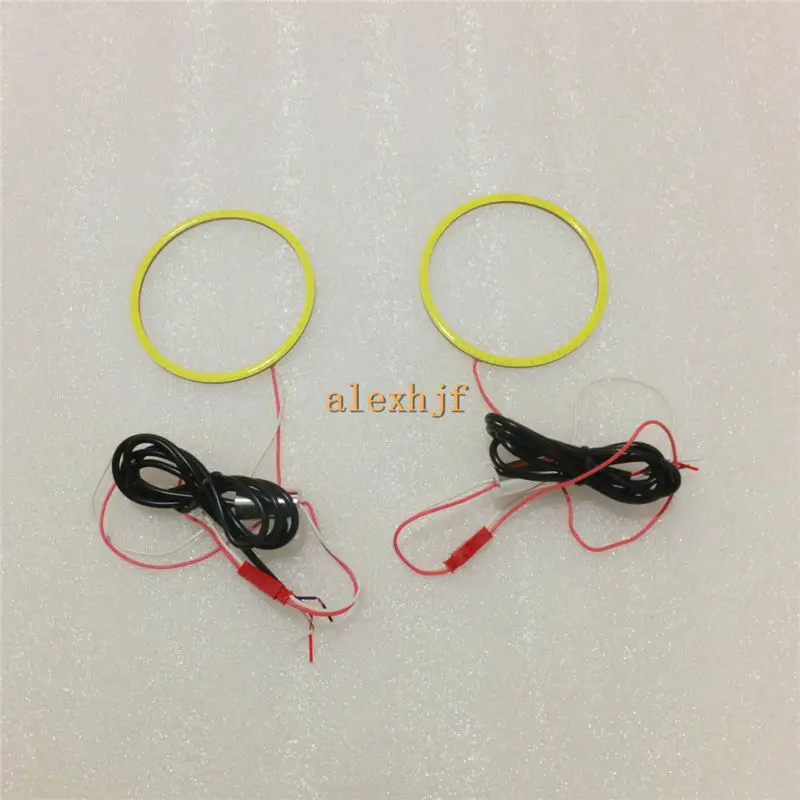 

July King 95 mm External Diameter, 85 Internal Diameter, 2pcs/lot, Waterproof LED Angel Eyes Rings, 80LEDs COB Lens, Q5 Hella