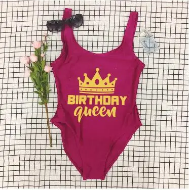 birthday queen bathing suit
