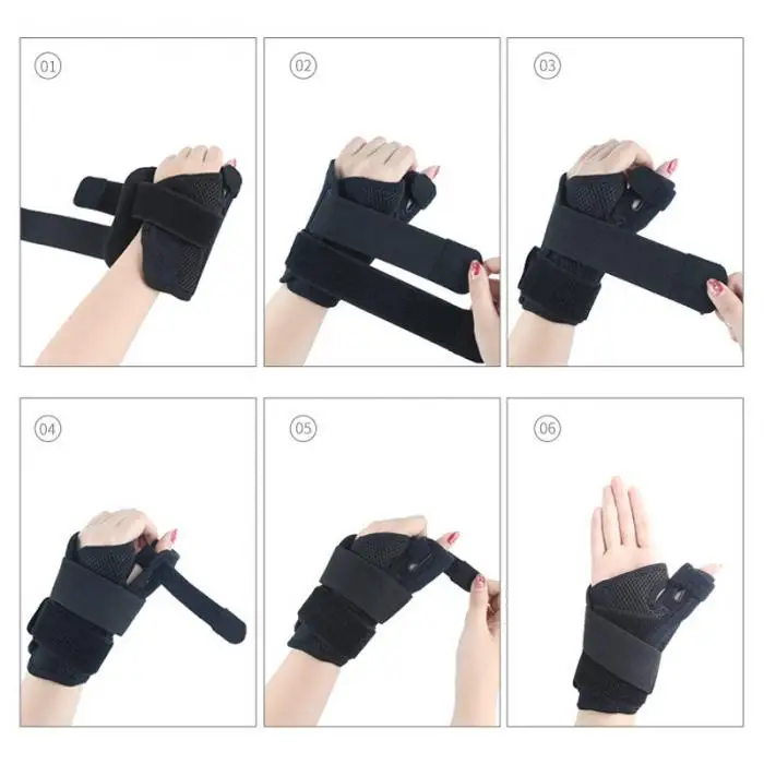 1Pc Adjustable Elastic Thumb Brace Stabilizer Finger Support Wrist Band for Tendonitis Arthritis EK-New