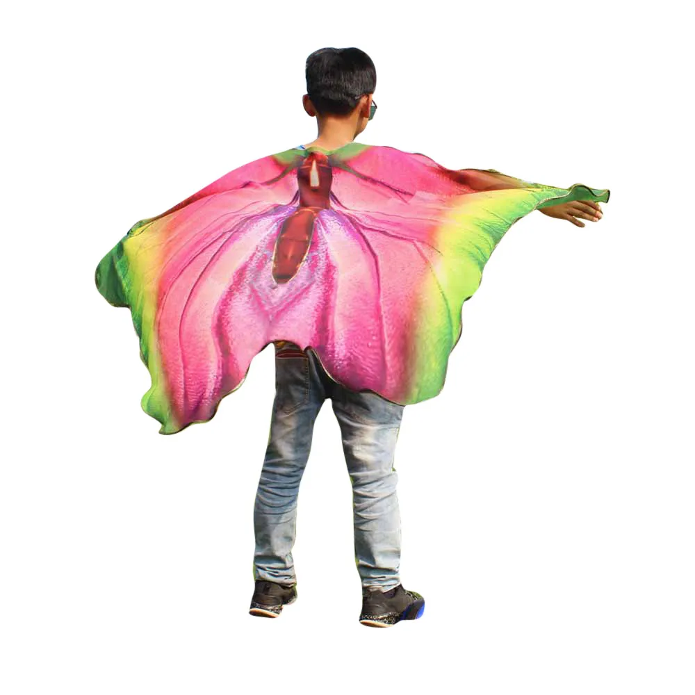 Детская накидка с капюшоном и милым рисунком; пляжное полотенце с изображением животных для мальчиков и девочек; шаль из пашмины в богемном стиле с принтом бабочки; аксессуары для костюма; 4,25 - Цвет: MR