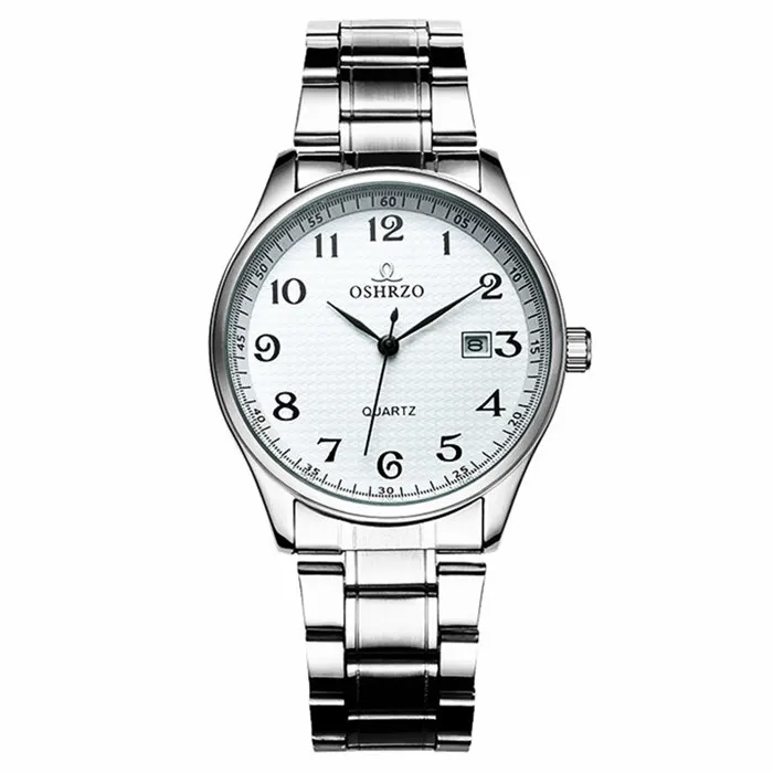 men white Новые часы мужские роскошные Брендовые мужские спортивные часы водонепроницаемые полностью из нержавеющей стали кварцевые мужские часы пара Relogio Masculino - Цвет: men white