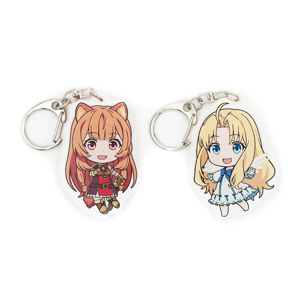 Акриловый брелок для ключей с изображением героя из щита Tate No Yuusha nose agari Anime Raphtalia