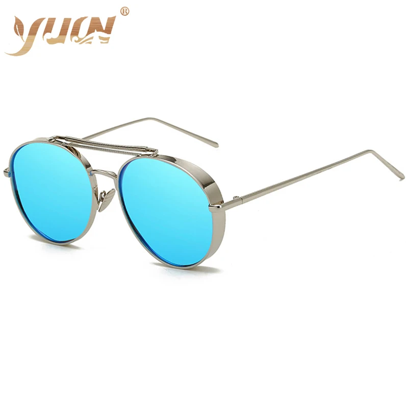 

Hot sale polarized sunglasses round frame men women brand designer metal sun glasses