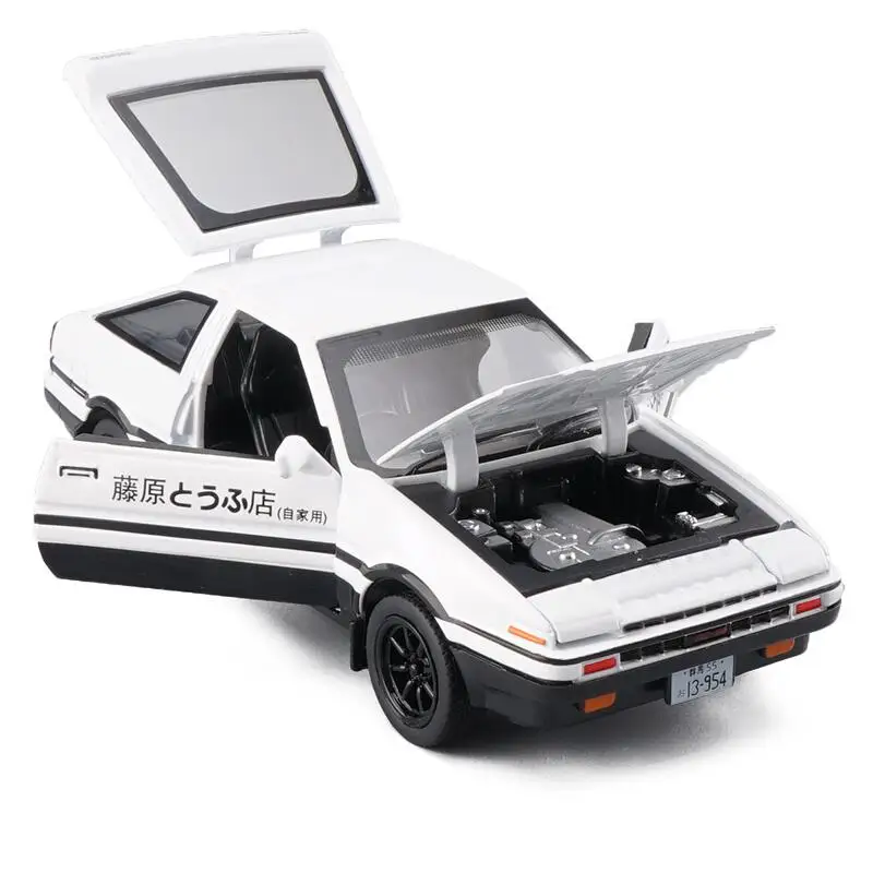 1:32 Toyota AE86 модель автомобиля из сплава, детский звук и свет оттяните заднюю дверь металлические модели украшения