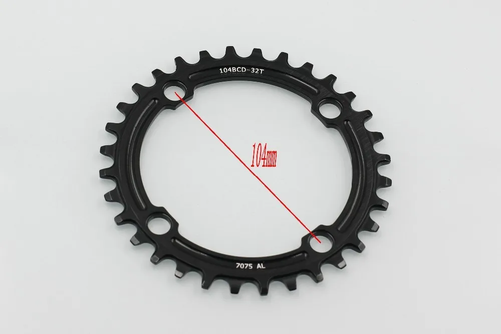 Шатун для горного велосипеда Однослойная арматура плюс или минус 7075 сплав 104 BCD-32 t одиночный зубчатый диск