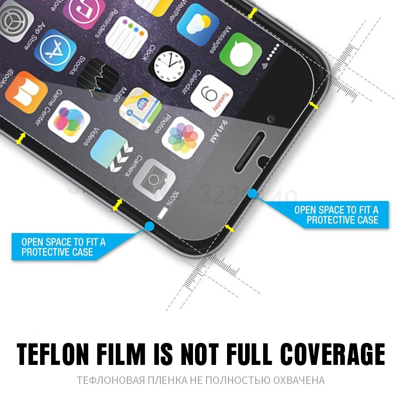 0.26MM 9H Premium Tempered Glass For iphone X 8 7 6 6s Plus 2.5D Screen Protector Glass For iphone 5 SE 6s 7 8 X Toughened Film-11