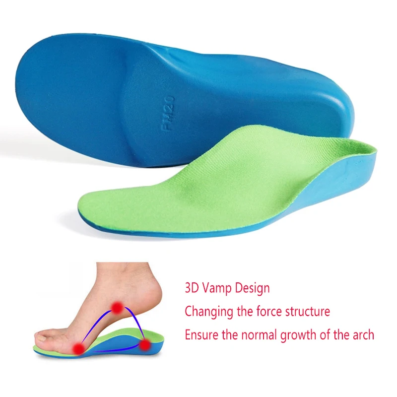 

Children's Corrective Insole Foot Outer Turn X-O Leg Baby Flatfoot Painless Orthopedic Insoles Orthotics Cubitus Feet Cushion
