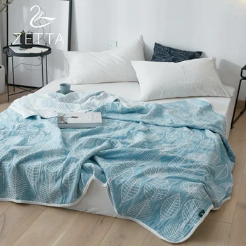 

[ZETTA] 100% cotton double gauze air conditioning quilt Blanket Duvet Quilt Washed summer quilt 0004
