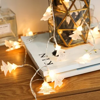 

New 20 LEDs Battery Powered Christmas Tree String Lights christmas lights LED Garland Holiday Decoartive Lighting