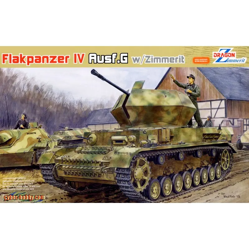 Набор моделей DRAGON 6746 1/35 FlaK 43 Flakpanzer IV осталл с циммерным набором | Игрушки и хобби