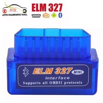 

OBD2 OBD ii Wireless V2.1 Super Mini ELM327 Bluetooth Interface Car Scanner Diagnostic Tool ELM 327 For Android Torque Windows