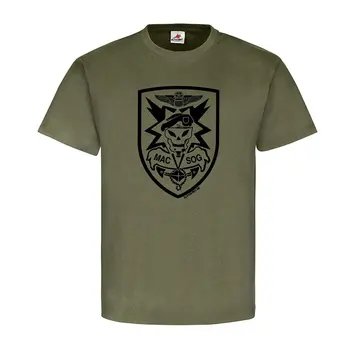 

2019 Hot sale Fashion ALFASHIRT MACV SOG Assistance Command Army Green Berets Special Tackelberry Tee shirt
