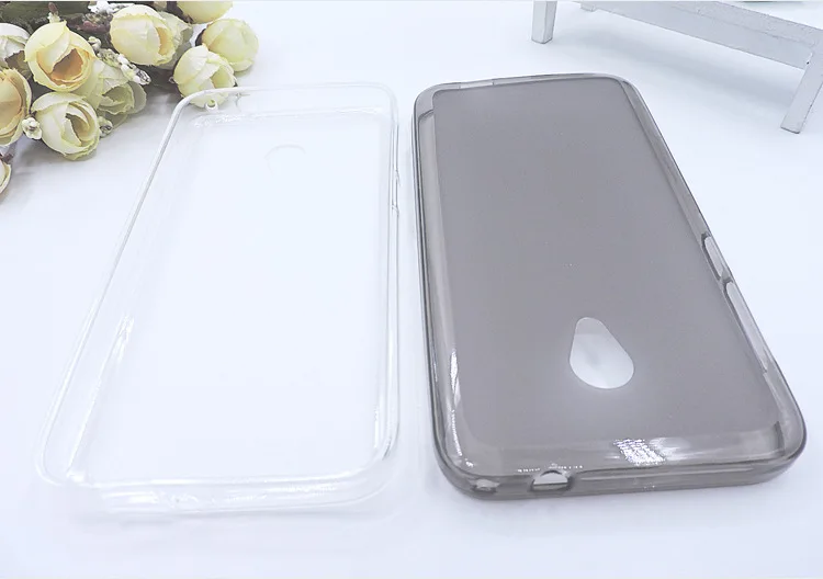 

Soft Silicone Phone Cases For Alcatel U5 Original TPU Back Cover Pudding Case Capa Fundas Black Shell