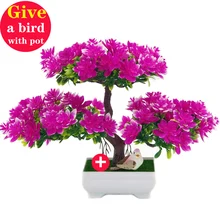 1 шт. винный шкаф дерево Сакура эмуляция бонсай Свадебные Декоративные искусственные цветы поддельные горшок растения украшения домашний декор