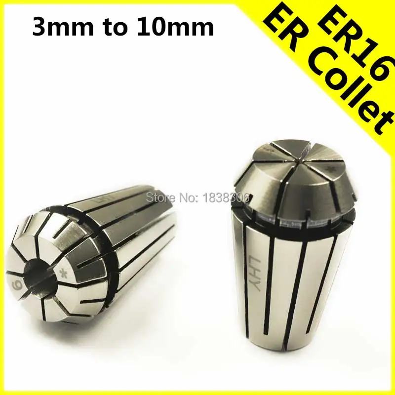 

ER16 High Precision Spring Collet 8MM Accuracy 0.015MM/0.0006'' for CNC Chuck Milling Lathe Grinding Parts 65Mn 3 to 10mm