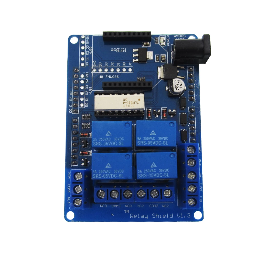 5 шт./лот 4-канальный 5 В реле модуль Плата расширения реле Щит V1.3 Совместимость