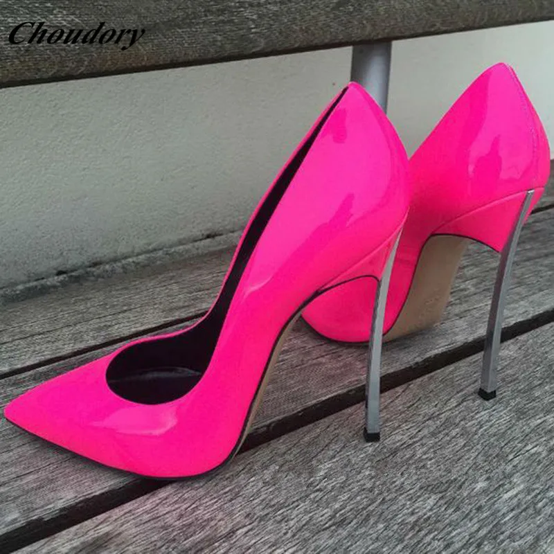 

Choudory Special Designer Shoes Sexy Ladies Pumps Patent Leather Slip On Blade Stiletto High Heels Fashion Party Wedding Shoes