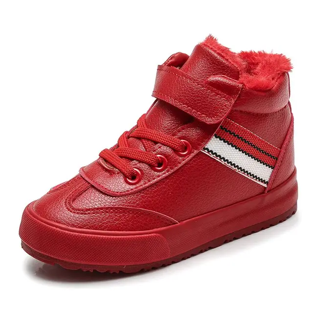 High Top Children Boots Boys Cotton Padded Sneakers 2019 New Winter ...